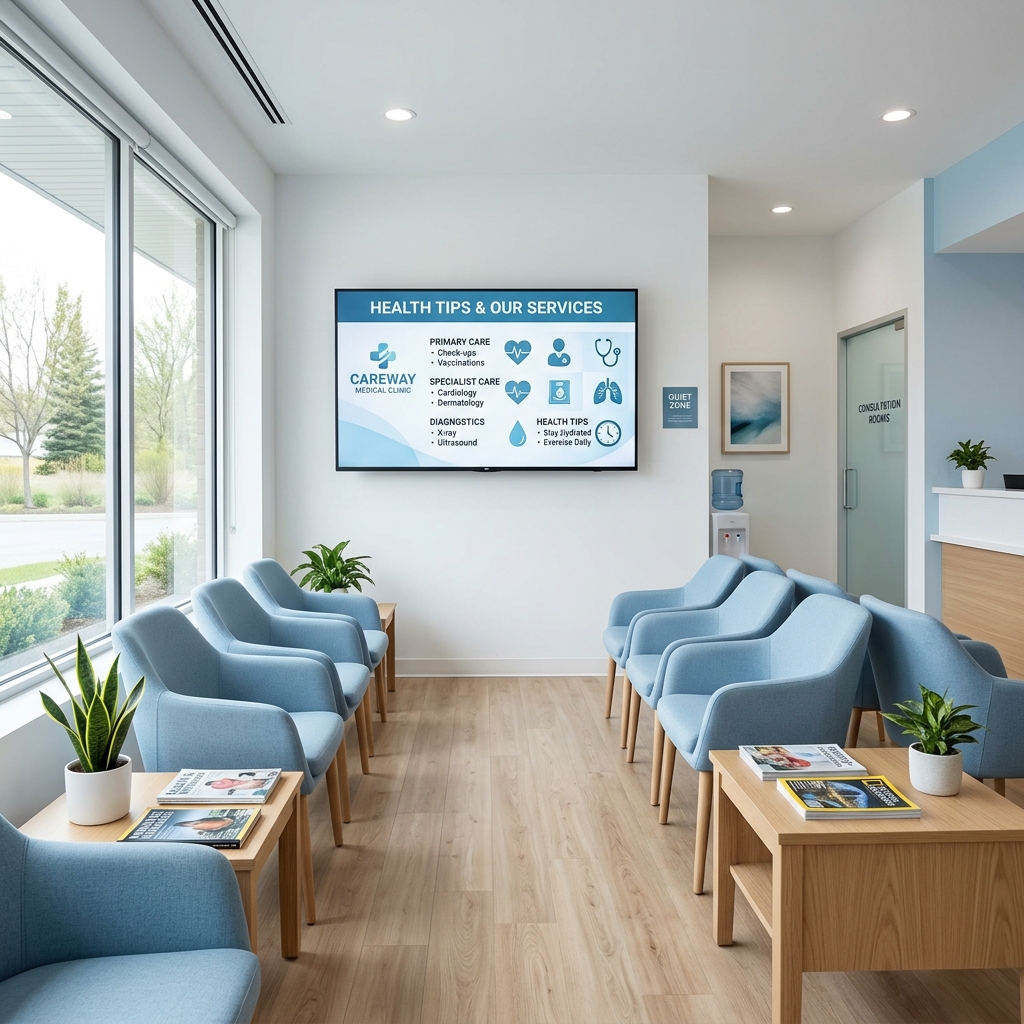 Pantallas inteligentes en clínica